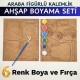 Ahşap Kalemlik Boyama Seti — Araba Figürlü