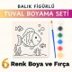 Tuval Boyama Seti — Balık Figürlü
