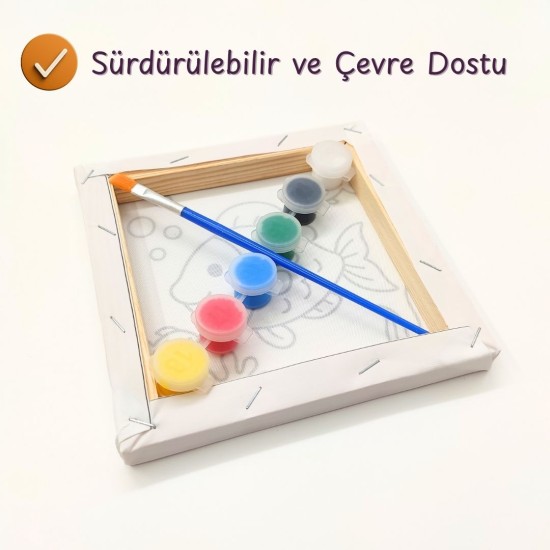 Tuval Boyama Seti — Balık Figürlü