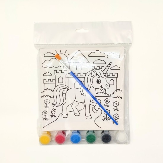 Tuval Boyama Seti — Unicorn Figürlü