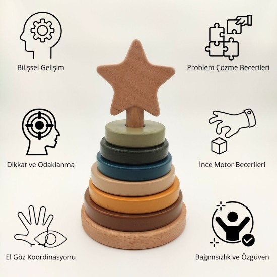 Montessori Disk Kulesi