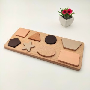 Montessori Geometrik Şekiller Bultak Yapboz