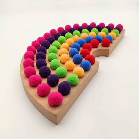 Montessori Gökkuşağı Renk Sıralama Seti Montessori Gökkuşağı Renk Sıralama Seti