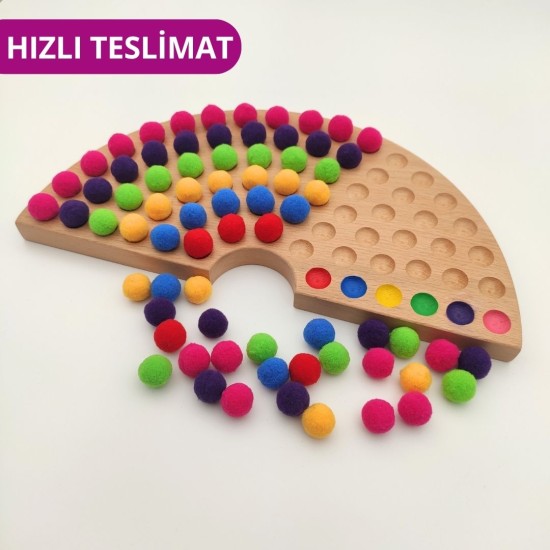 Montessori Gökkuşağı Renk Sıralama Seti Montessori Gökkuşağı Renk Sıralama Seti