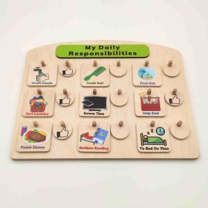 Montessori Günlük Görev Tablosu - SET 1