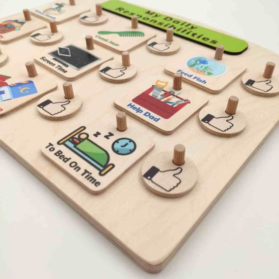 Montessori Günlük Görev Tablosu - SET 1 Montessori Günlük Görev Tablosu - SET 1