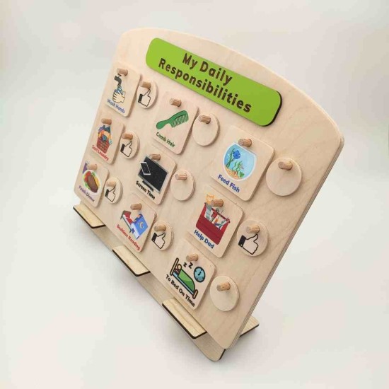 Montessori Günlük Görev Tablosu - SET 1 Montessori Günlük Görev Tablosu - SET 1