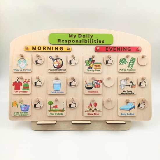 Montessori Günlük Görev Tablosu - SET 3