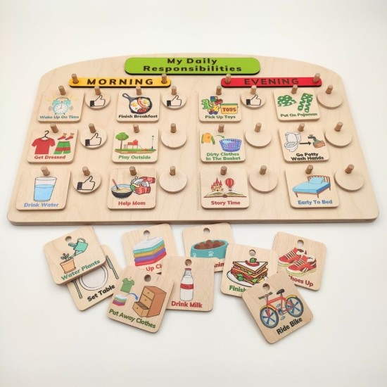 Montessori Günlük Görev Tablosu - SET 3