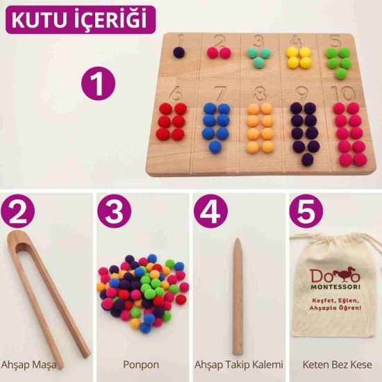 Montessori Sayı Alıştırma Seti 