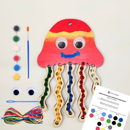 Ahtapot İp Geçirme ve Ahşap Boyama Ahtapot İp Geçirme ve Ahşap Boyama