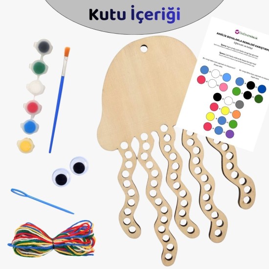 Ahtapot İp Geçirme ve Ahşap Boyama Ahtapot İp Geçirme ve Ahşap Boyama