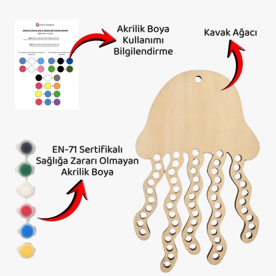 Ahtapot İp Geçirme ve Ahşap Boyama Ahtapot İp Geçirme ve Ahşap Boyama