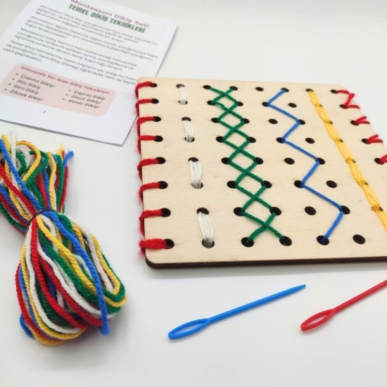 Montessori Dikiş Seti Montessori Dikiş Seti
