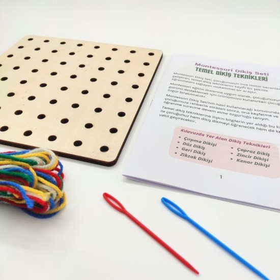 Montessori Dikiş Seti Montessori Dikiş Seti