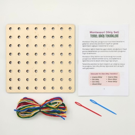 Montessori Dikiş Seti Montessori Dikiş Seti